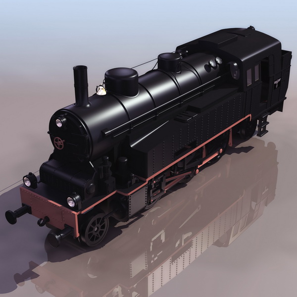 Early light locomotive 3D Model