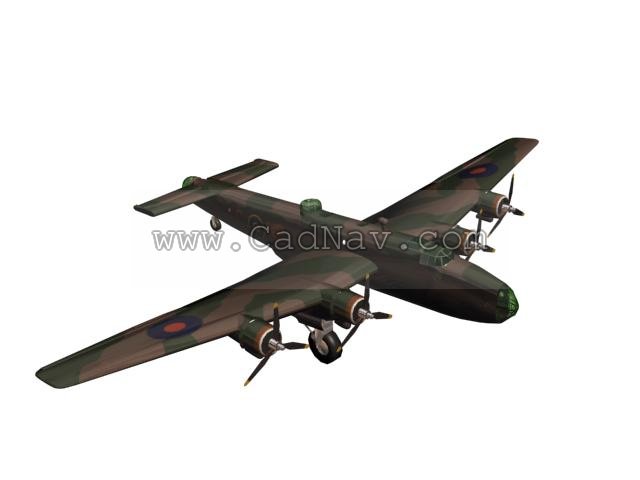 Handley Page Halifax 3D Model