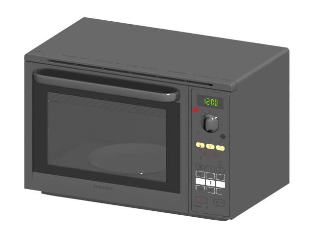 Touch control microwave oven 3D Model
