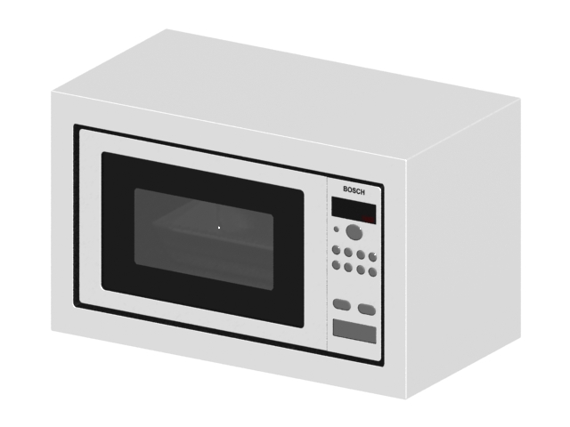 Bosch microwave oven 3D Model