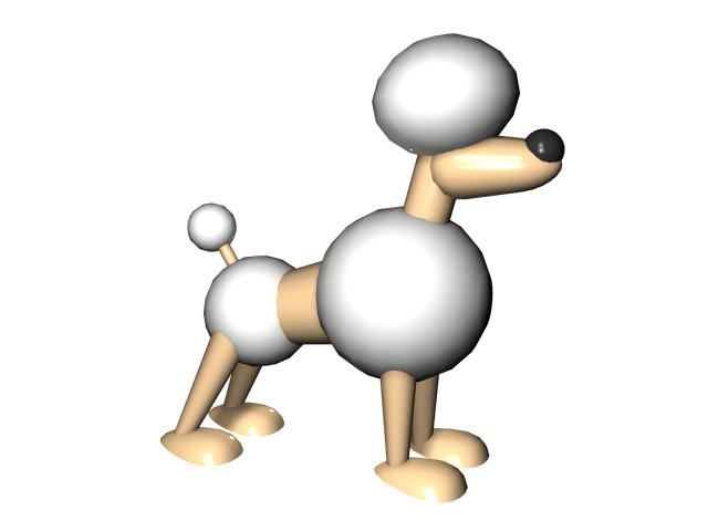 Cartoon toy dog 3D Model