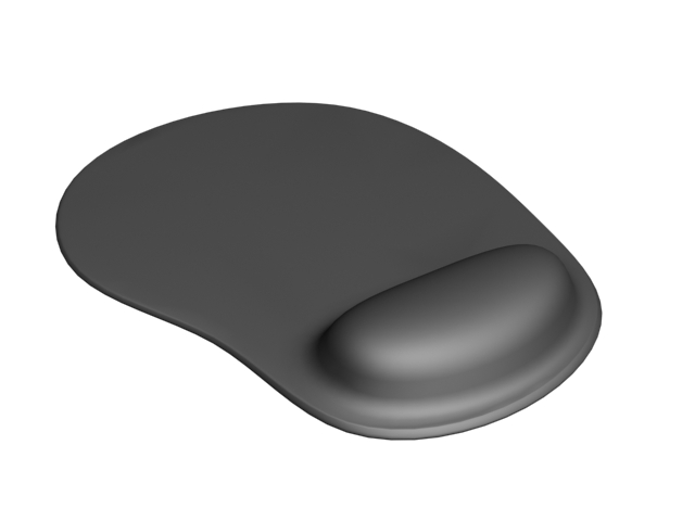 Black mousepad 3D Model
