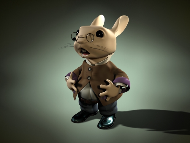 Cartoon rabbit character 3D Model
