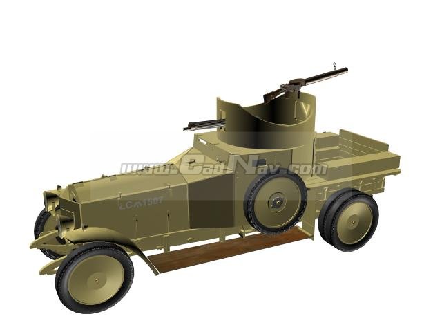 Vehicle-mounted anti-aircraft guns 3D Model