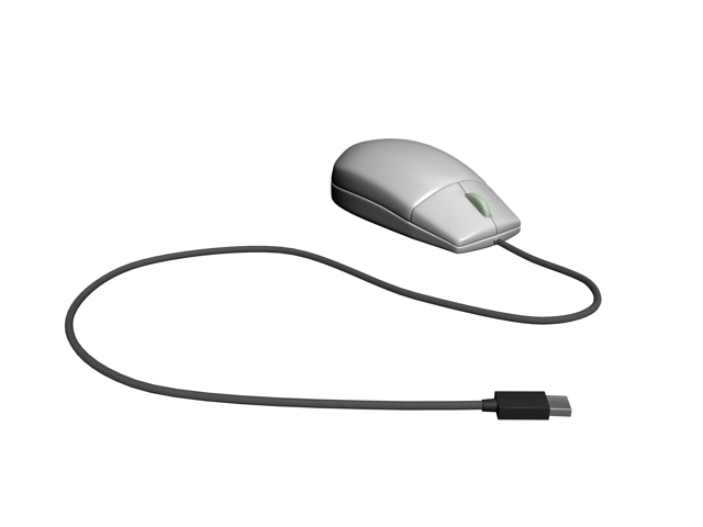 USB mouse 3D Model