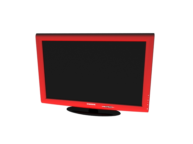 Red Samsung TV 3D Model
