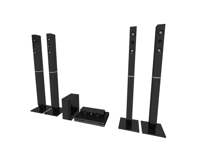 Home theatre system 3D Model