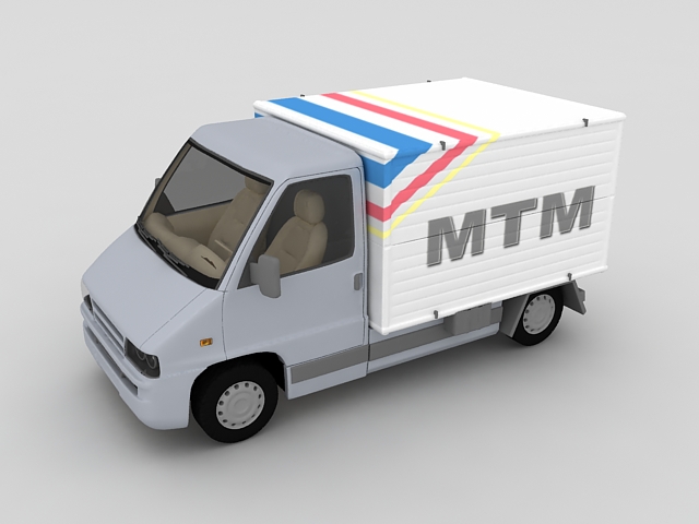 Box Van truck 3D Model