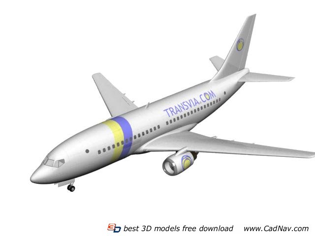 Transavia Airlines Airliner 3D Model