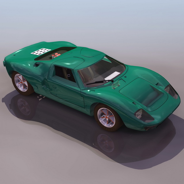 Ford GT40 racing car 3D Model
